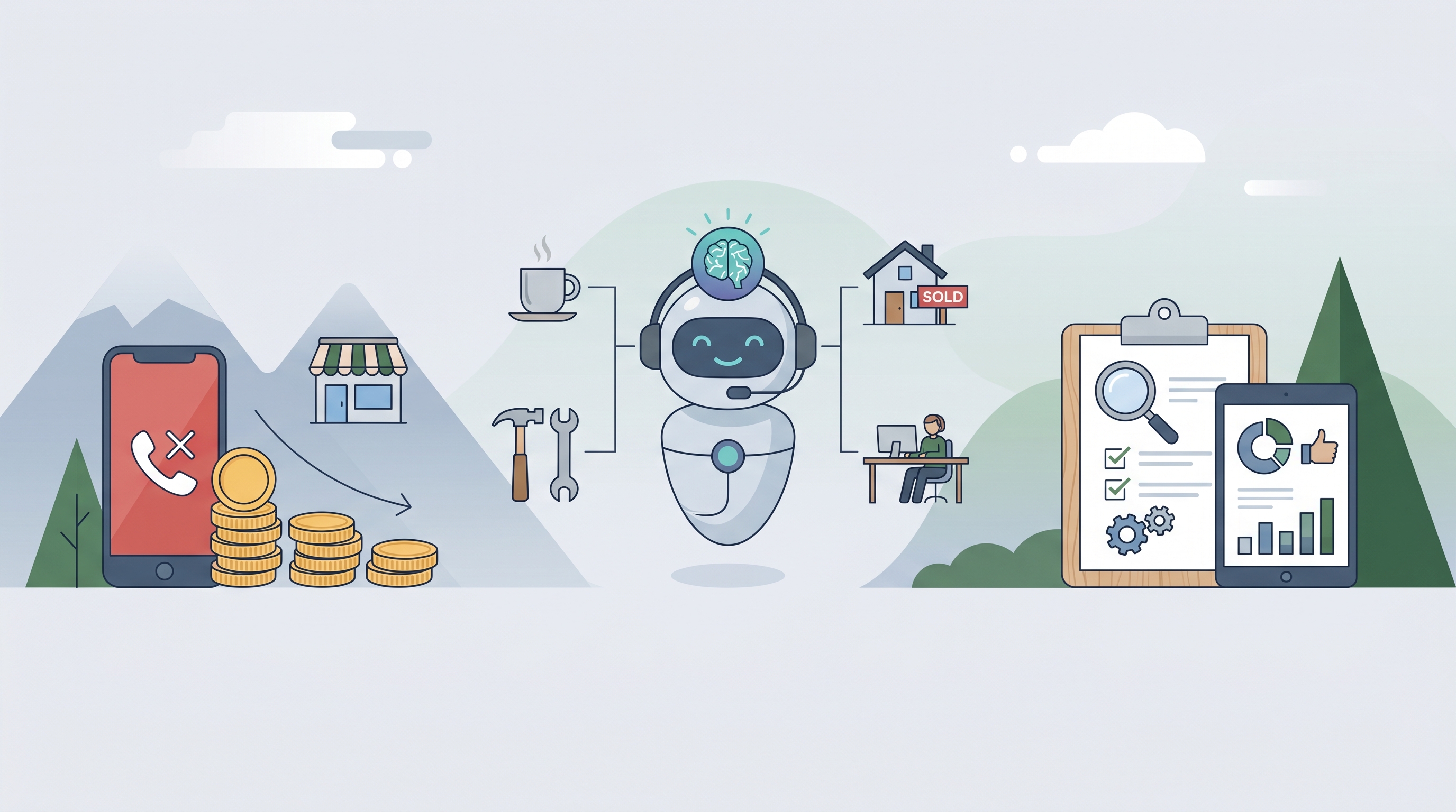 Illustrasjon til AI Receptionist for Small Businesses: What to Look For and How to Get Started