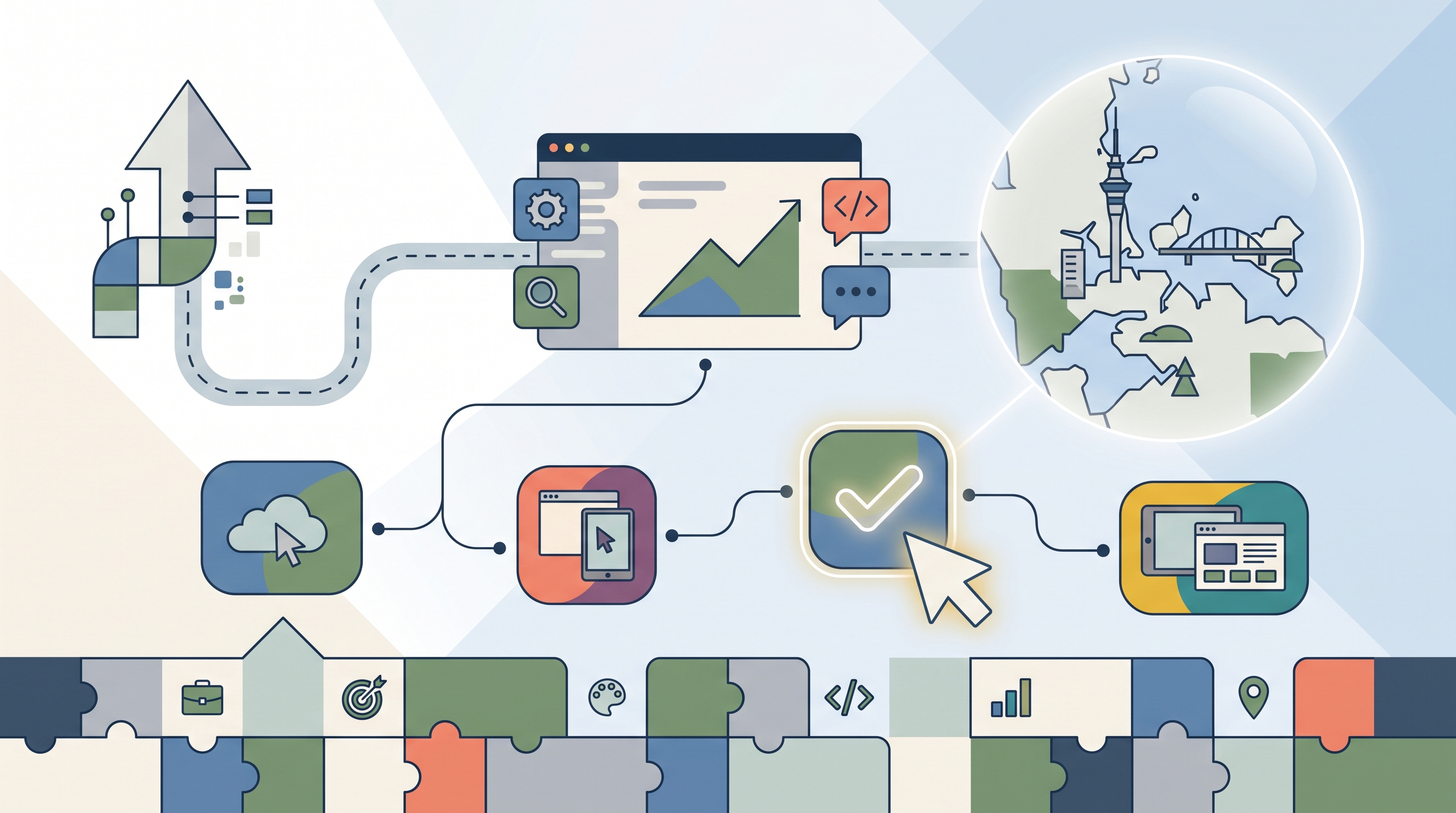 Illustrasjon til How to Choose a Digital Marketing and Web Design Agency in Auckland