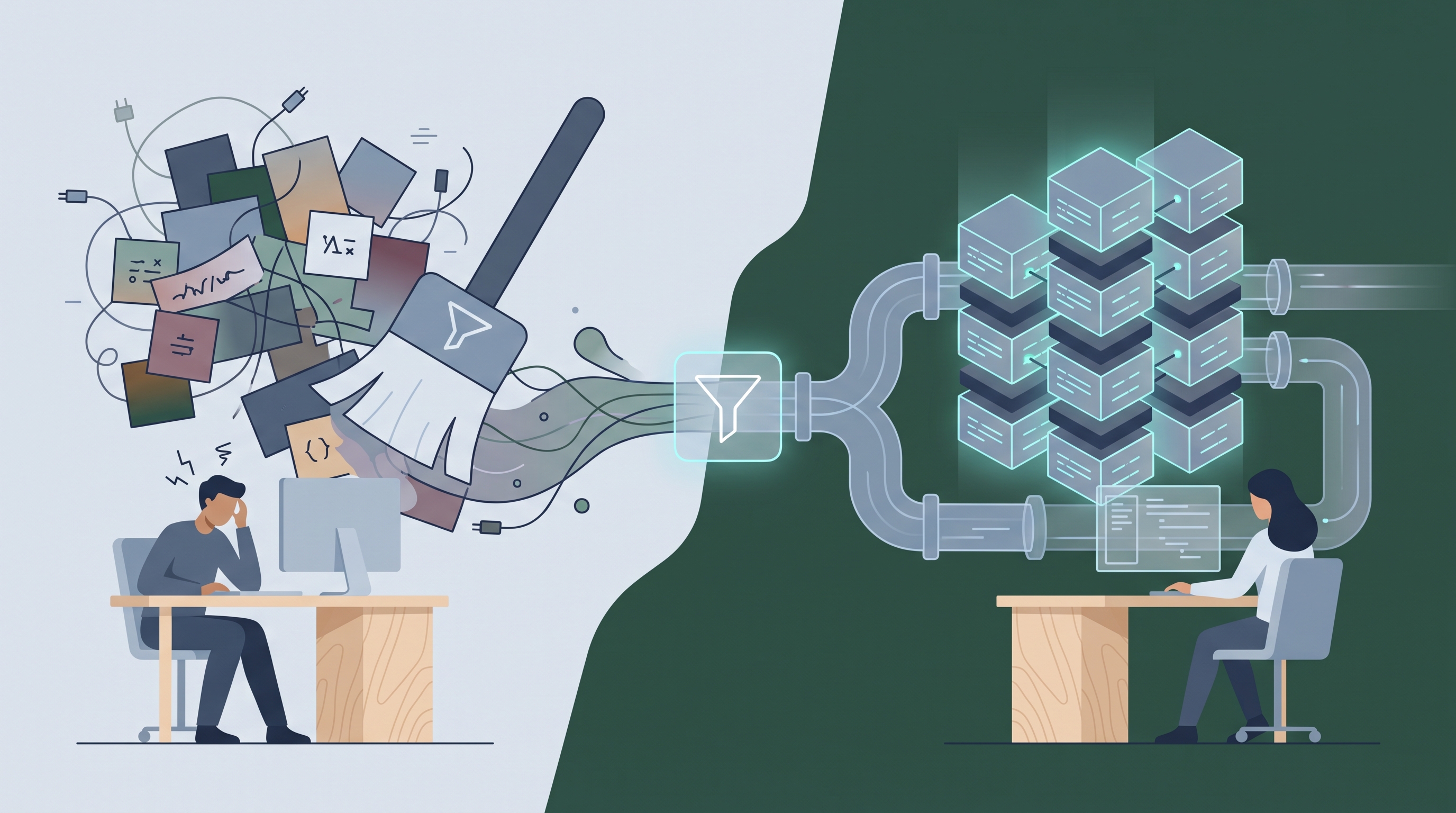 Illustrasjon til How to Keep Your Website Data Clean: A Practical Guide to JSON Formatting
